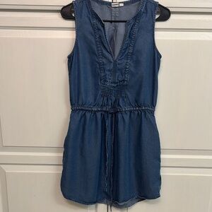 GAP Blue Sleeveless Dress. Size XS. Pockets.
